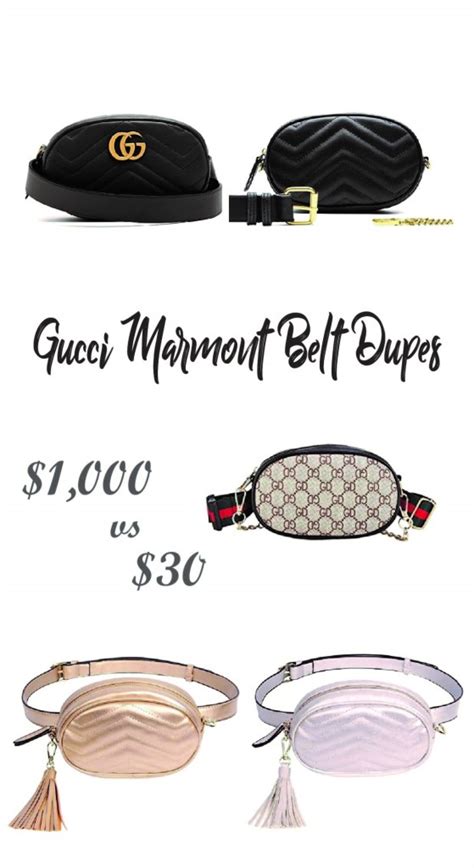 gucci marmont belt bag dupe|gucci denim marmont bag.